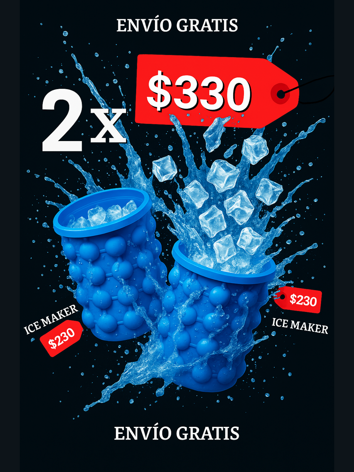 2 ICE MAKER - COMBO